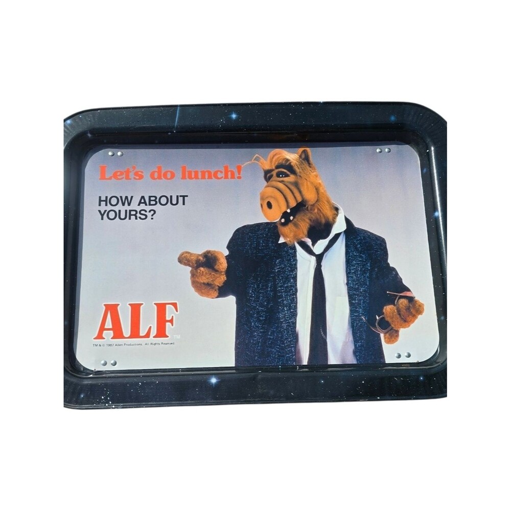 Vintage 1987 ALF "Let’s Do Lunch" Metal Folding TV Tray